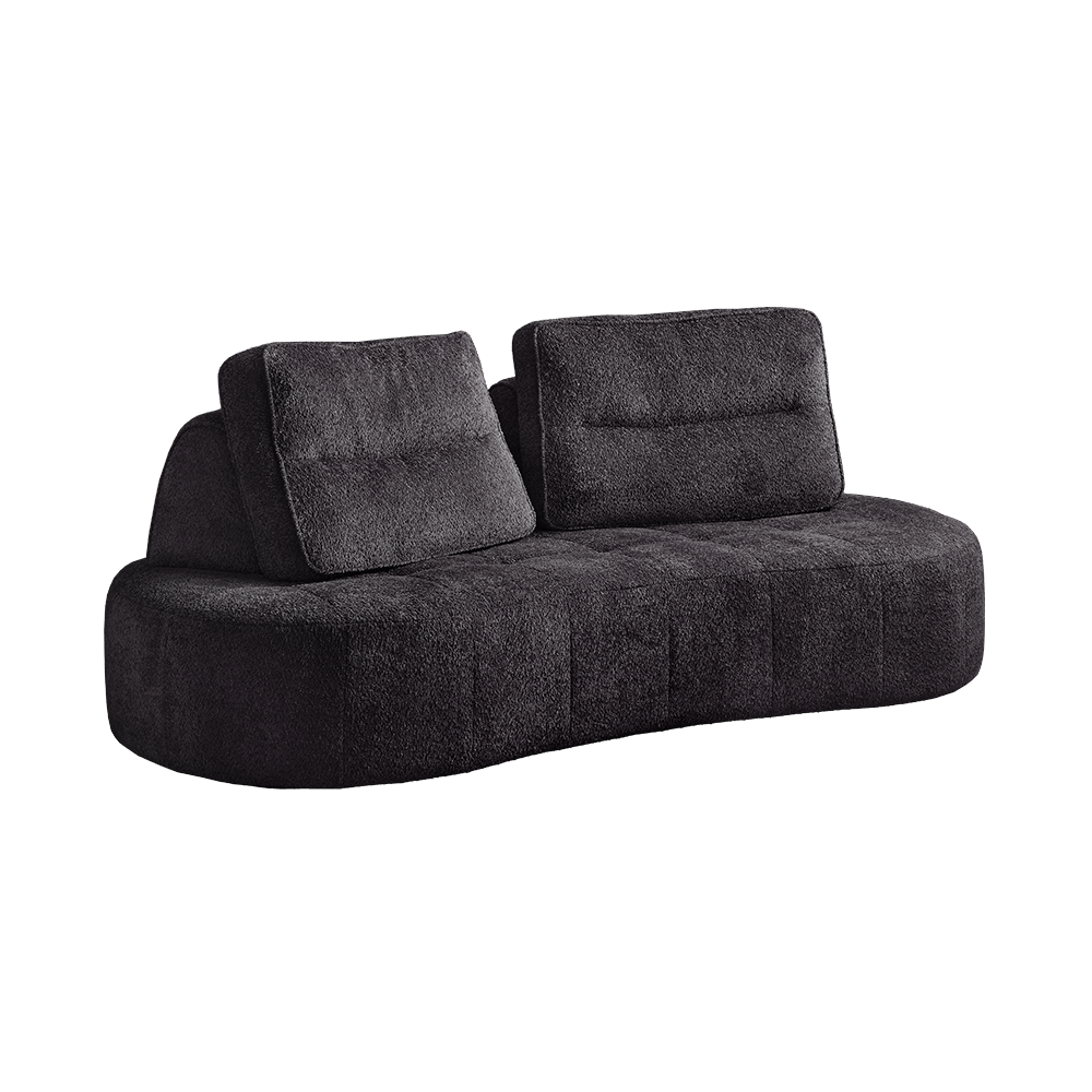 9-Layer Black Mousse Floor Modular Sofa Module D