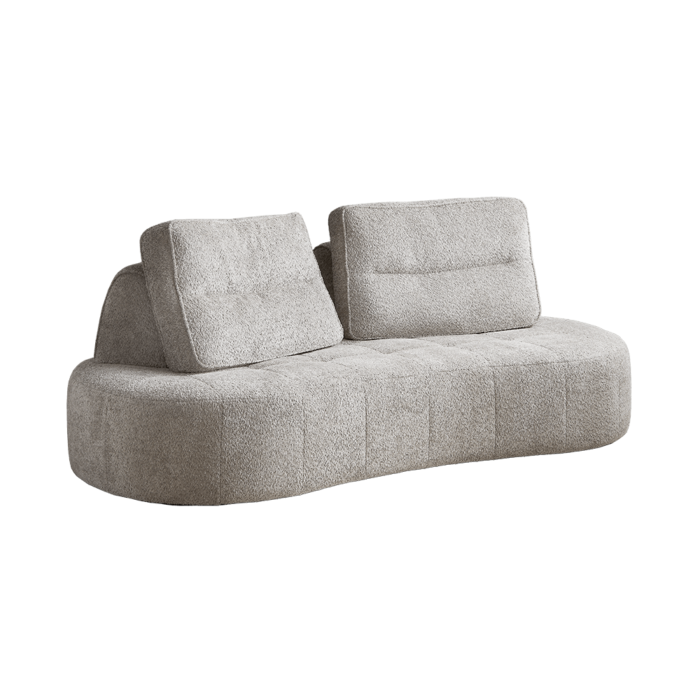 9-Layer White Mousse Floor Modular Sofa Module D