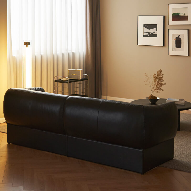 Artistic Furniture Tulip Sofa Top-Grain Leather Couch