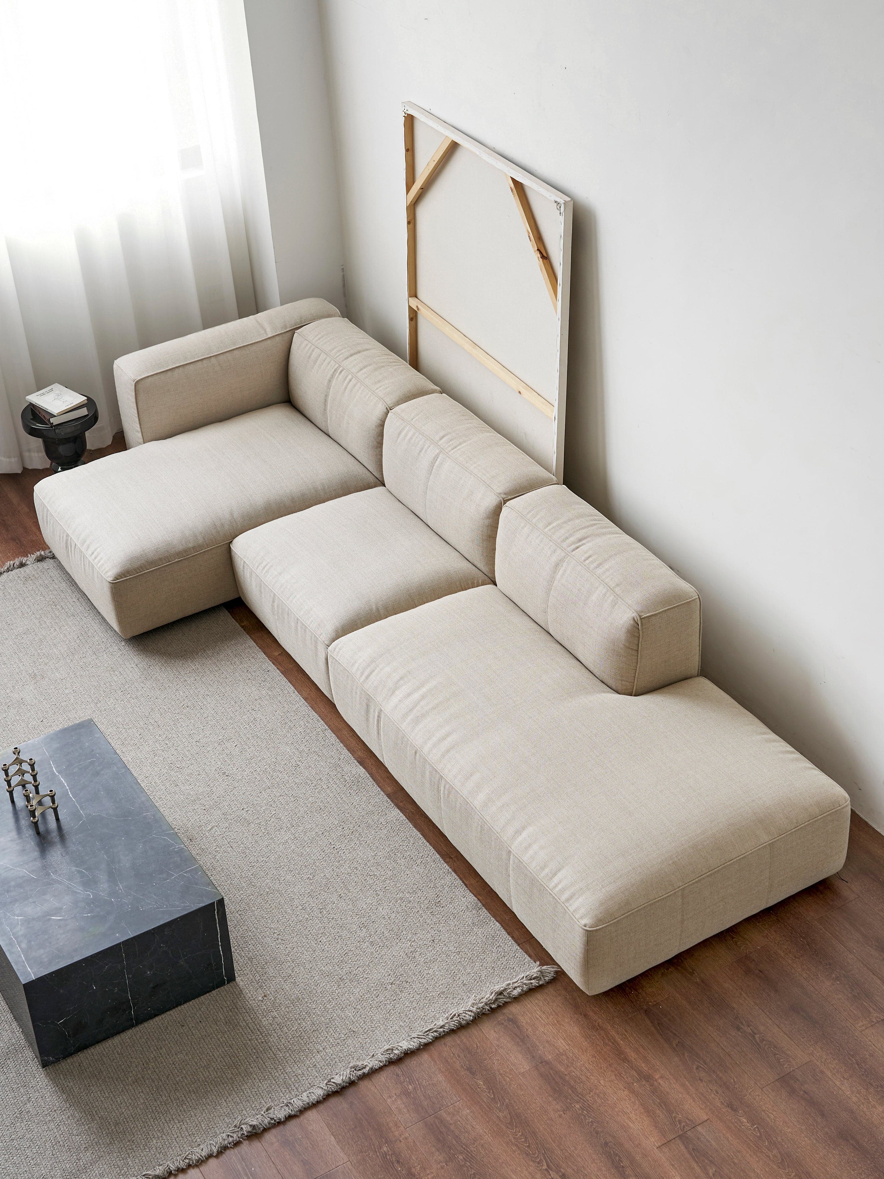 Butter Sofa Soft, L-Shaped Sectional with Chaise - grado