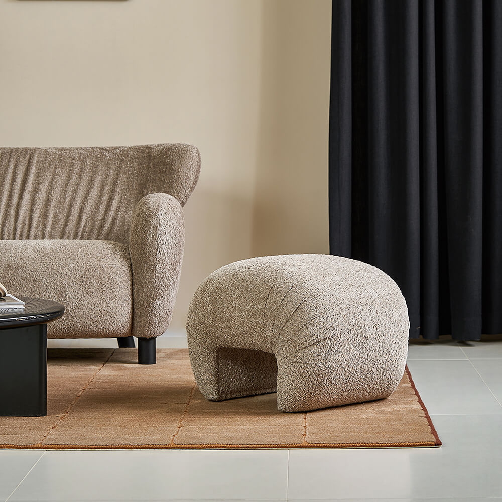 Crescent Pouf