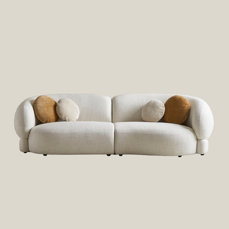 Croissant Modular Curved Sofa with Cushions