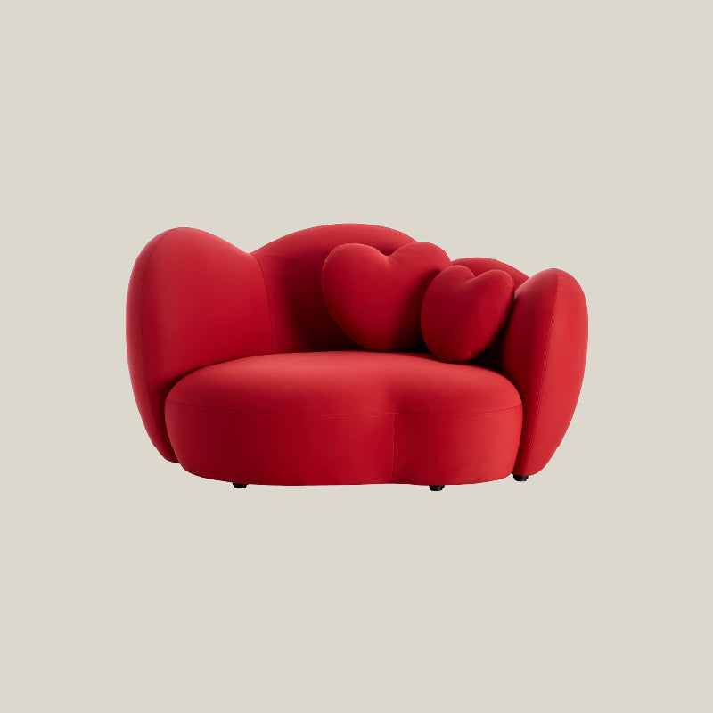 Modern Love Heart Loveseat Cuddle Sofa