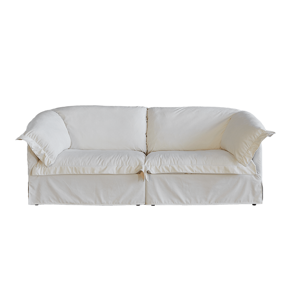 Dreamland White Sectional Washable Sofa