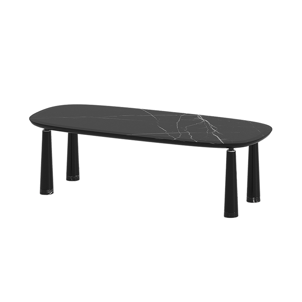 Elephant Black Marble Dining Table