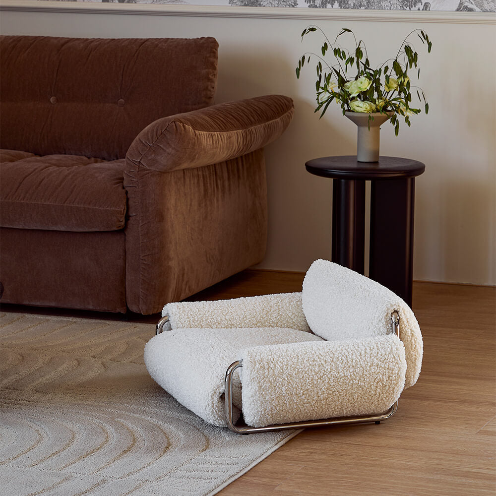 Roll Pet Bed Sofa Washable Elevated Dog Bed