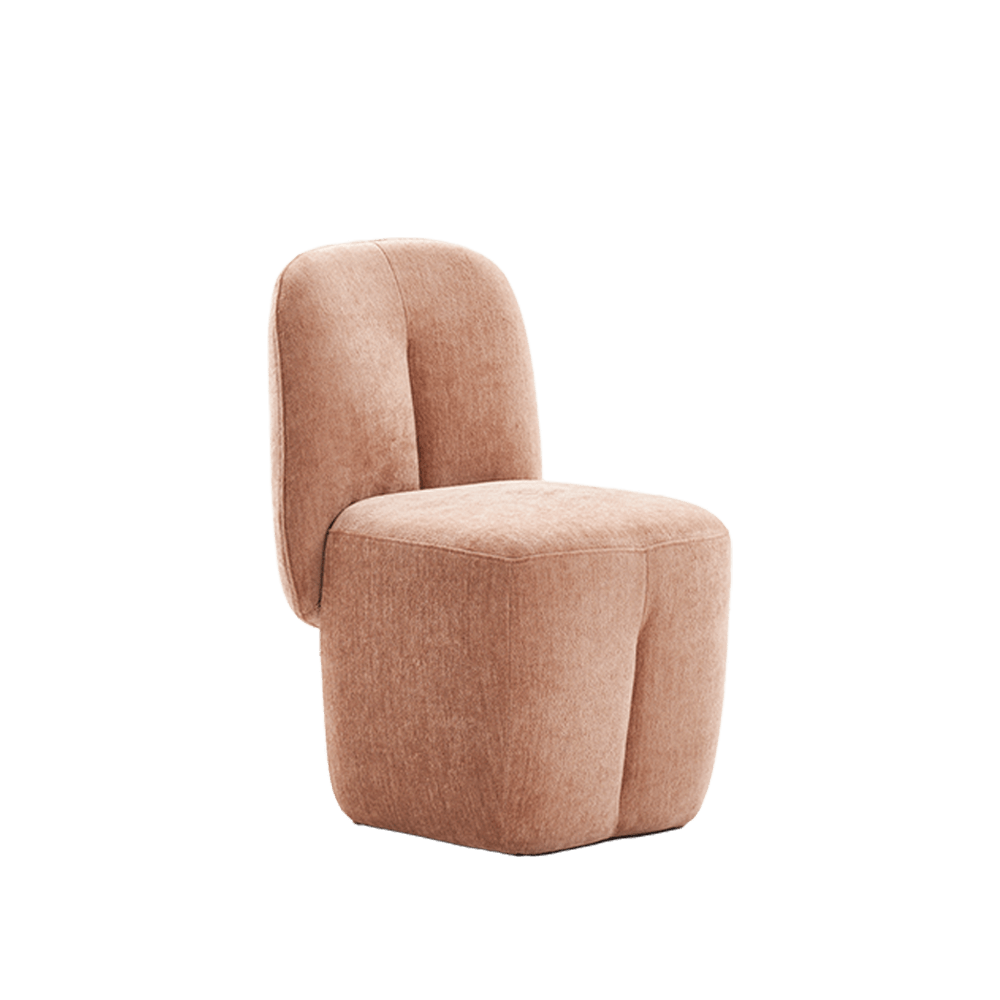 Pink Vanity Chair With back