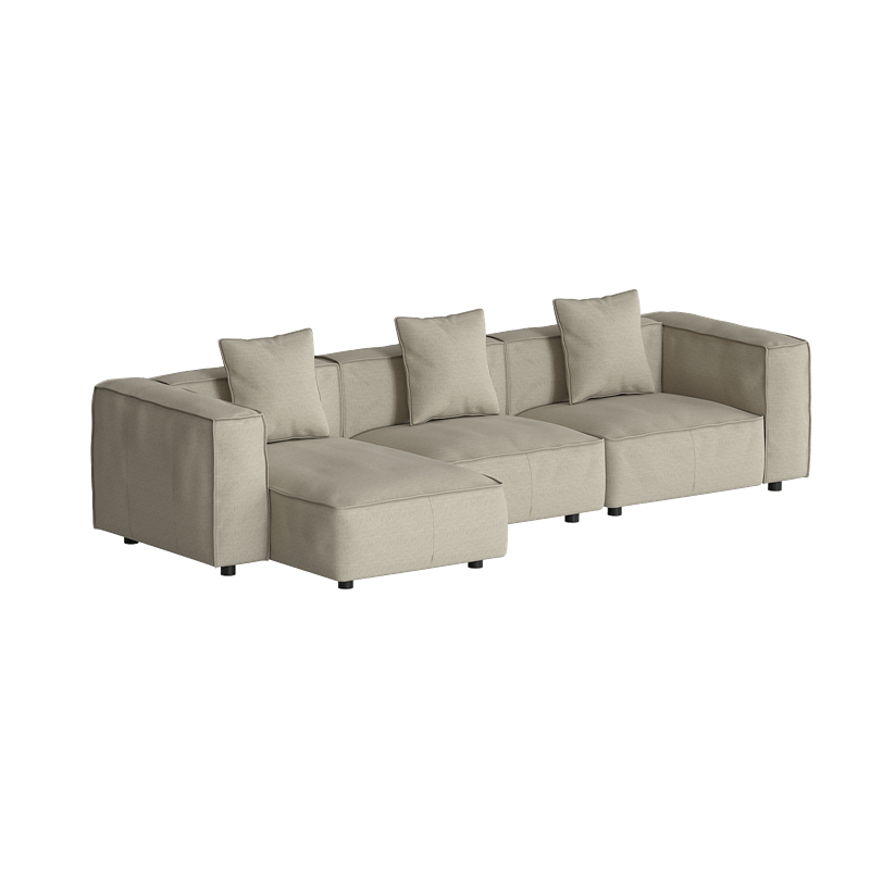 Butter Sofa Soft, L-Shaped Sectional with Chaise - grado