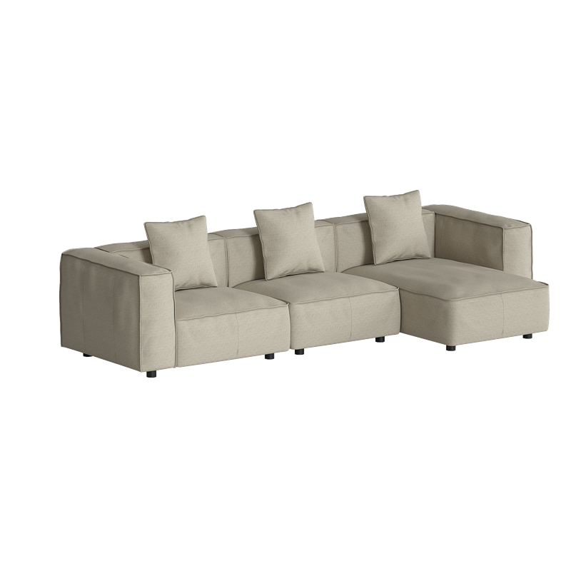 Butter Sofa Soft, L-Shaped Sectional with Chaise - grado