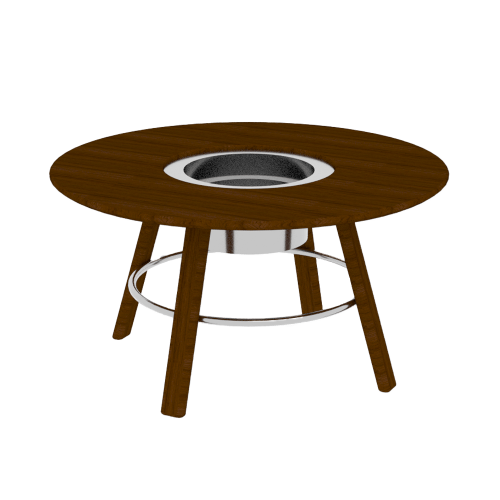 Round Barbecue Grill Table