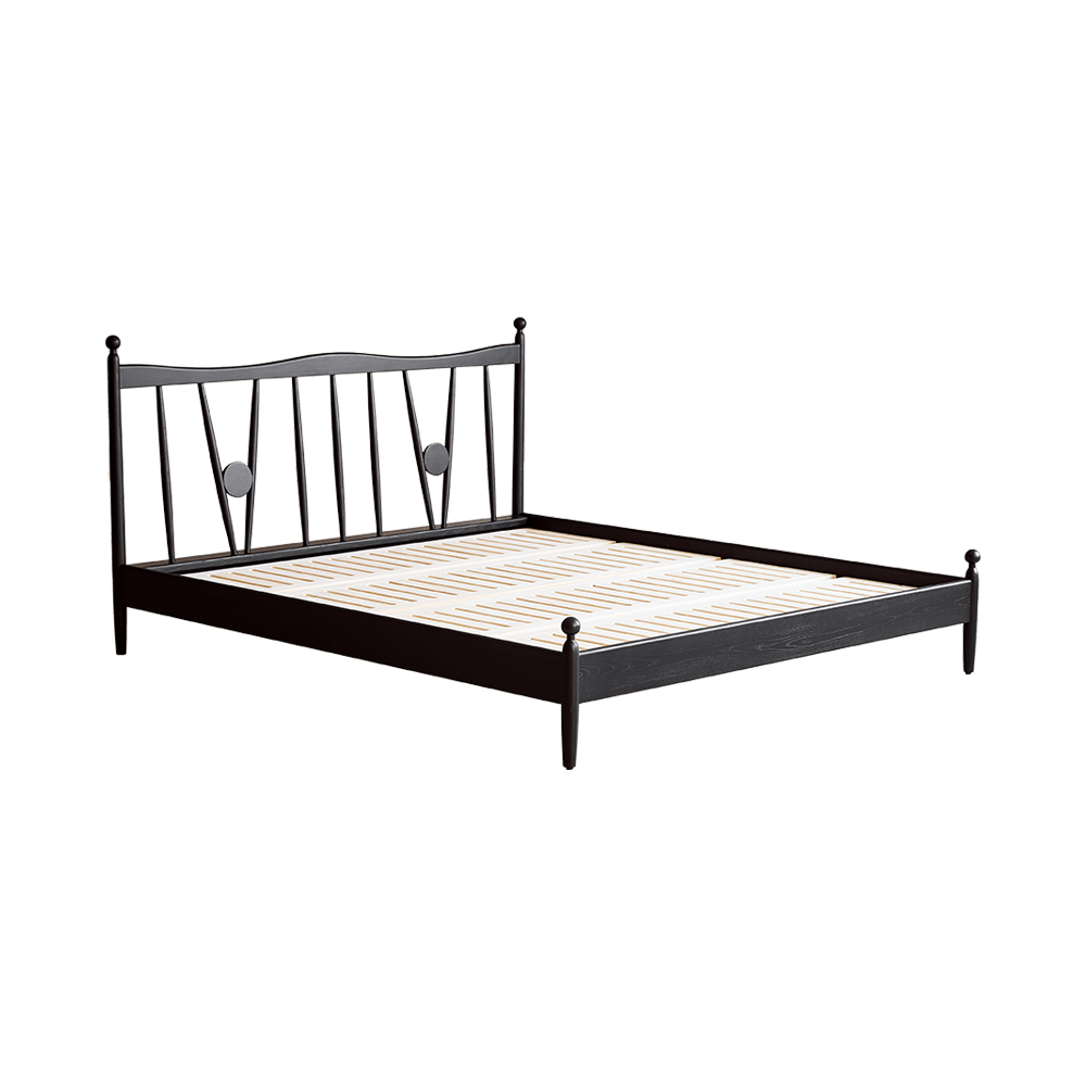 Solar Bed Frame Solid Wood
