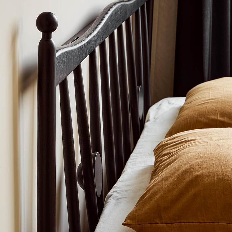 Solar Bed Frame Solid Wood