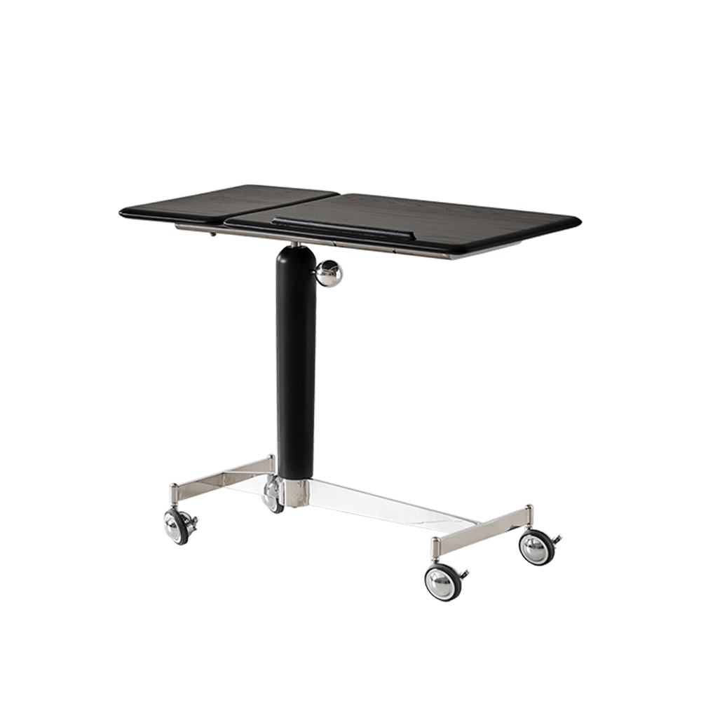 black wooden book stand for reading