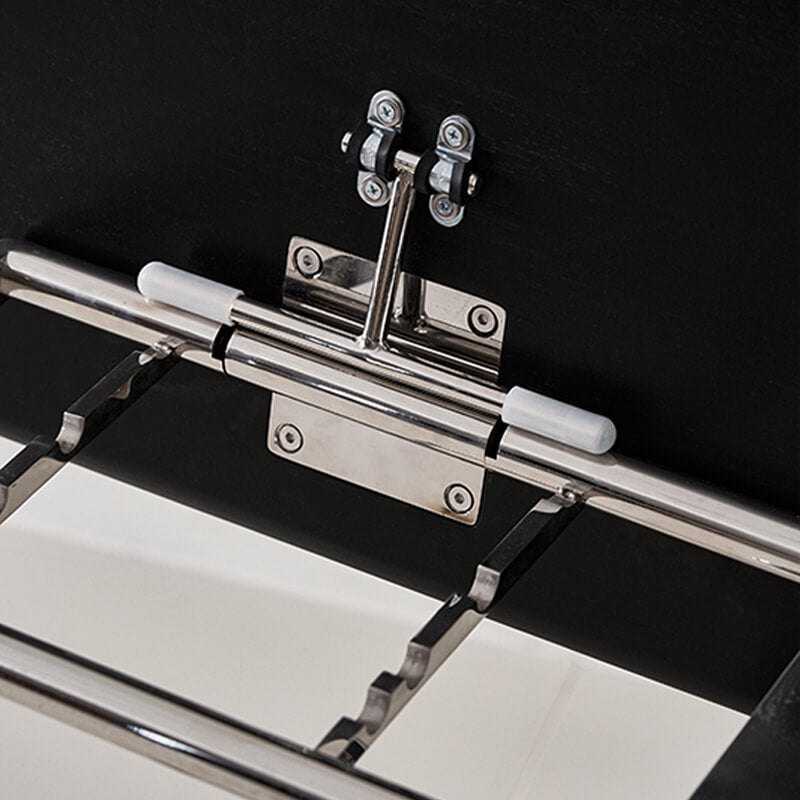 black wooden book stand for reading