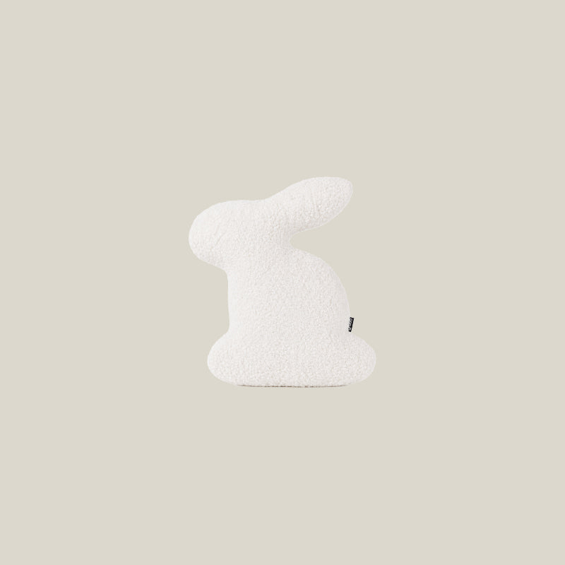 Thinker Rabbit Throw Pillow