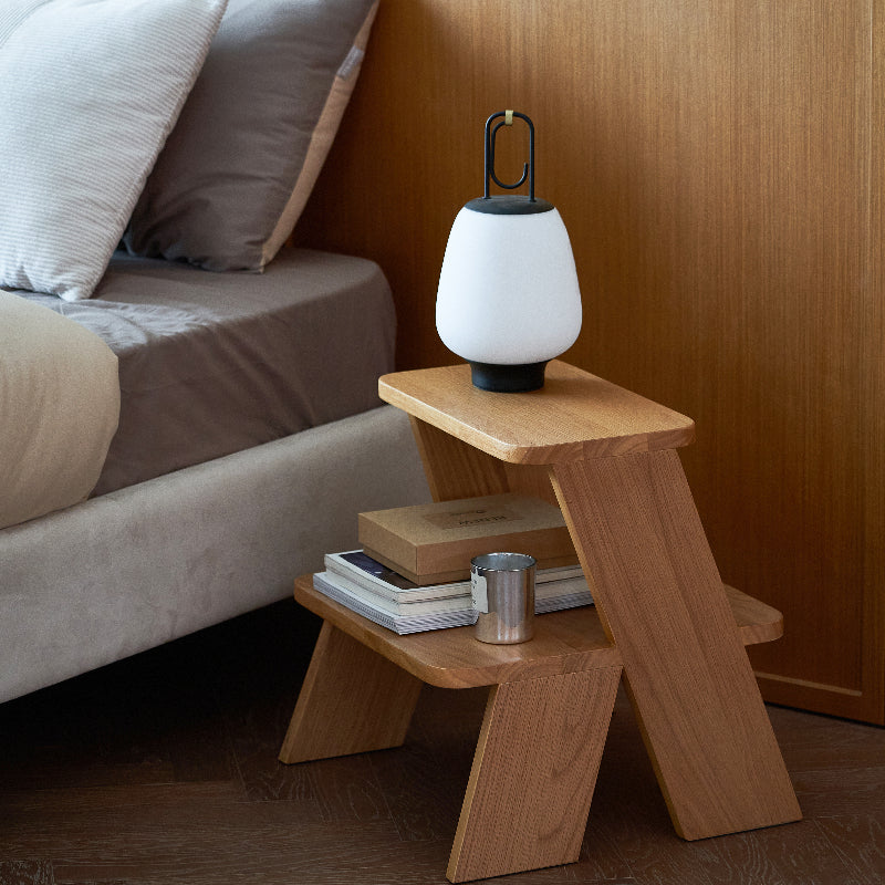 fido wooden 2-step stool for multiple spaces