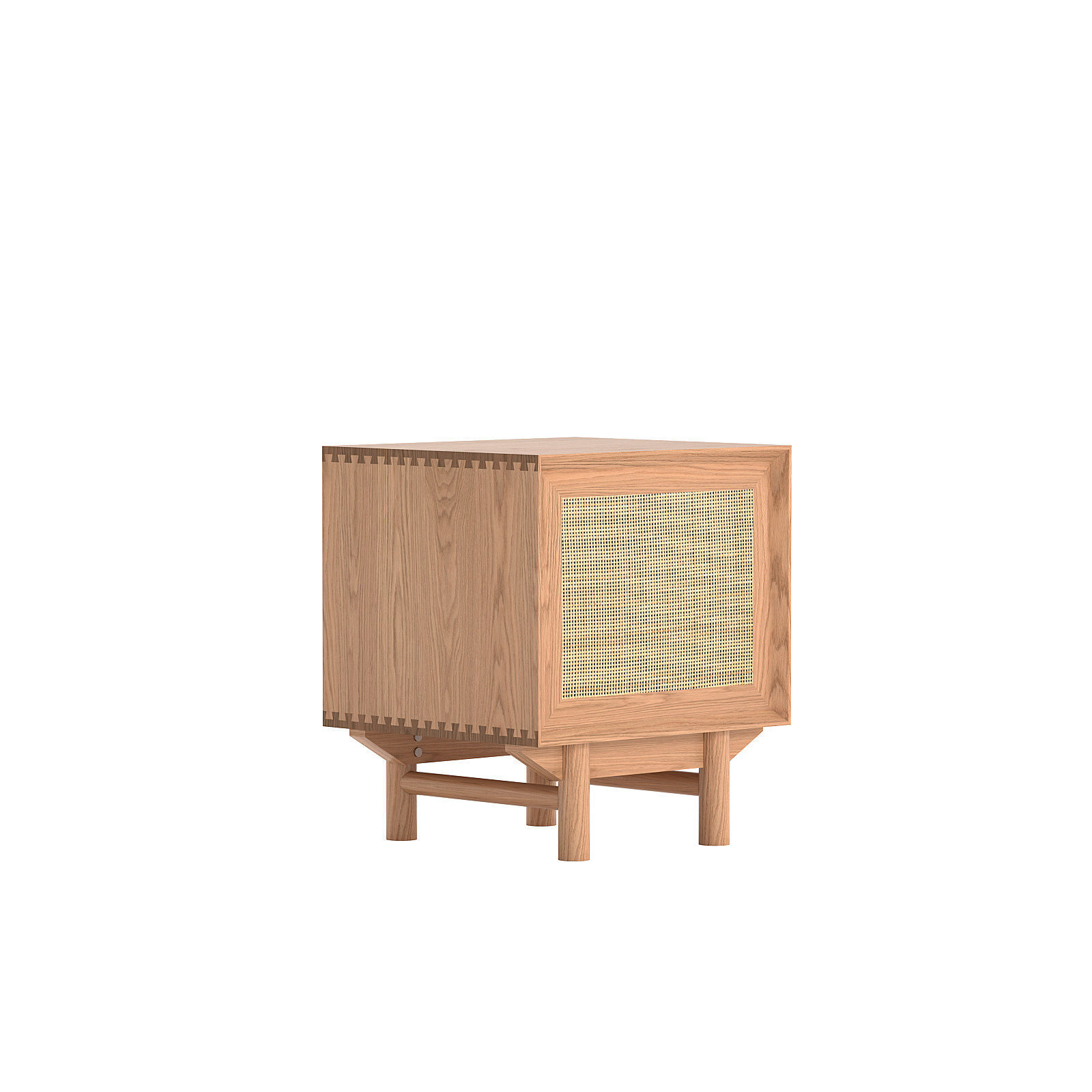 Torii Nightstand / Woven Rattan Door - grado