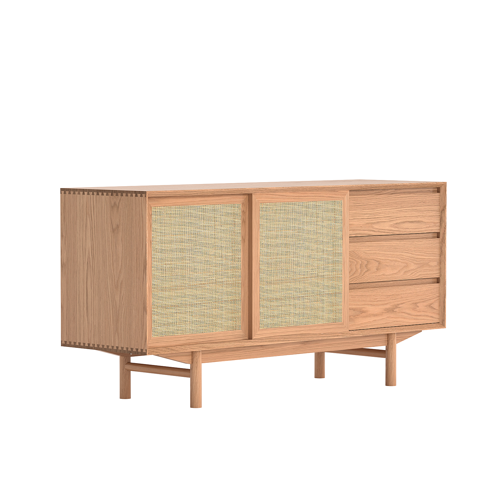 Torii Sideboard with Woven Rattan Doors and Drawers16
