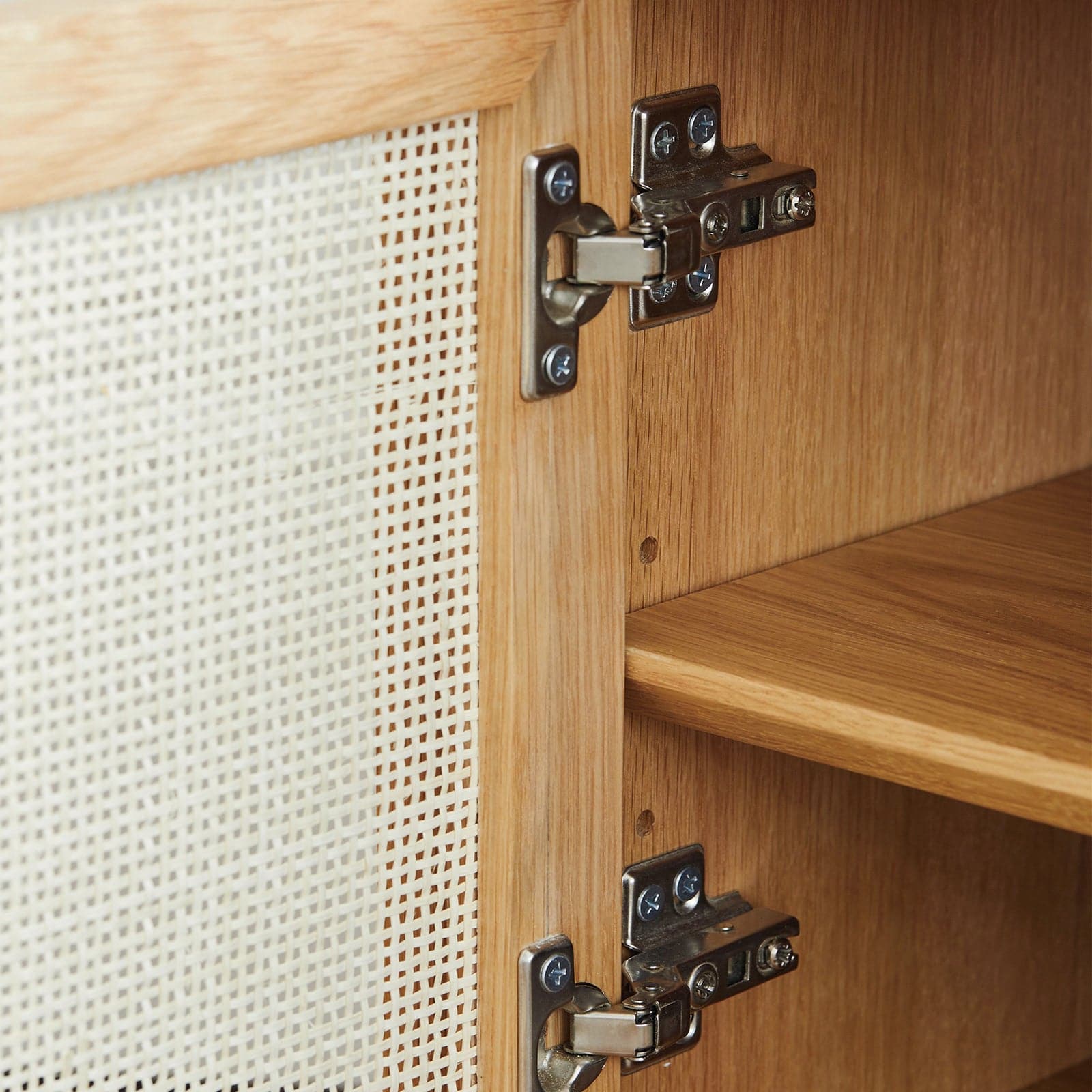 Torii Nightstand / Woven Rattan Door - grado