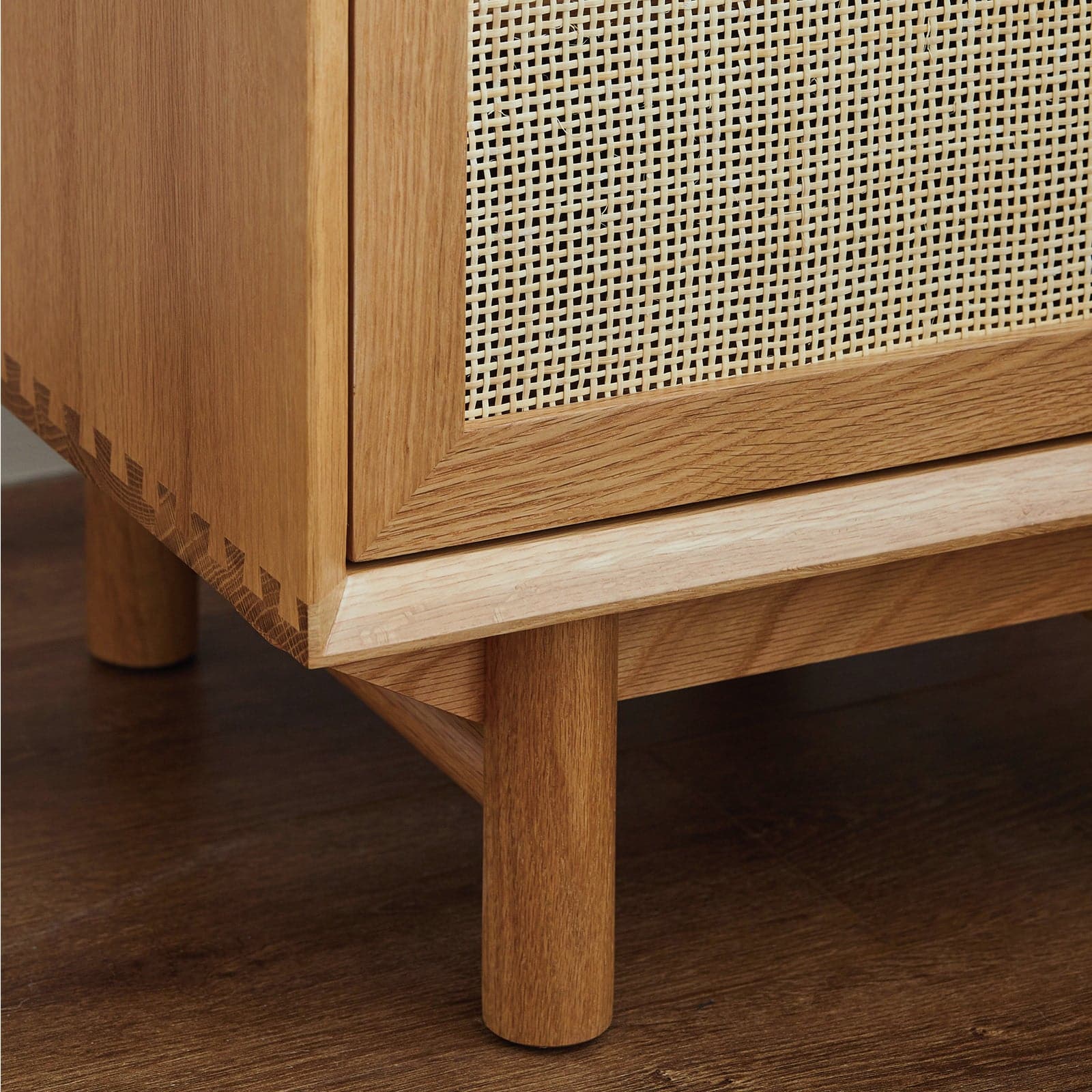 Torii Nightstand / Woven Rattan Door - grado