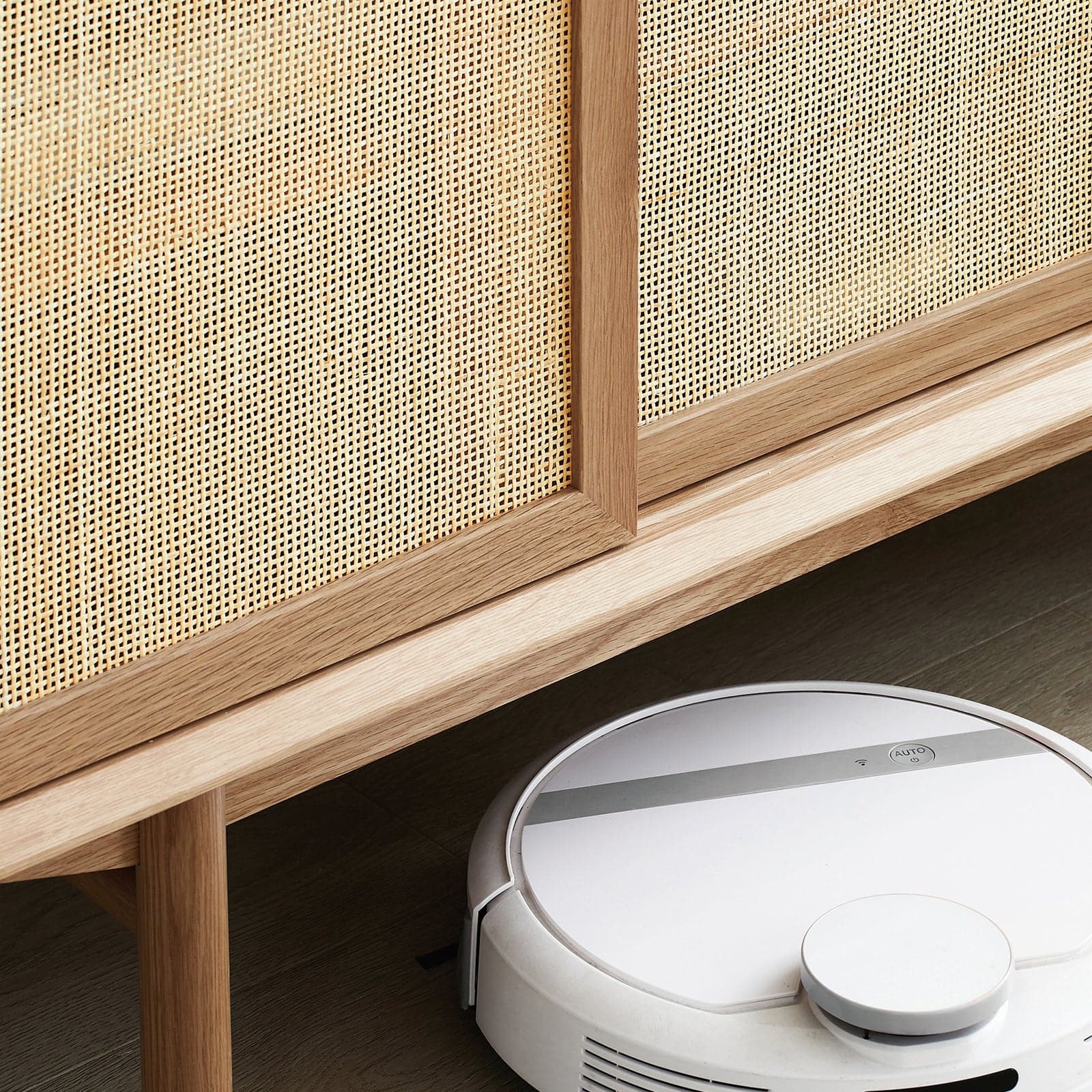 Torii Sideboard with Woven Rattan Doors and Drawers0