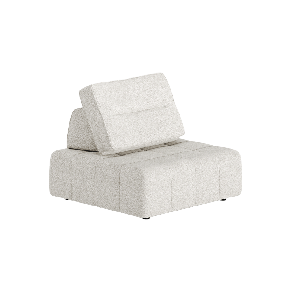 9-Layer White Mousse Floor Modular Sofa Wales-102 Module A