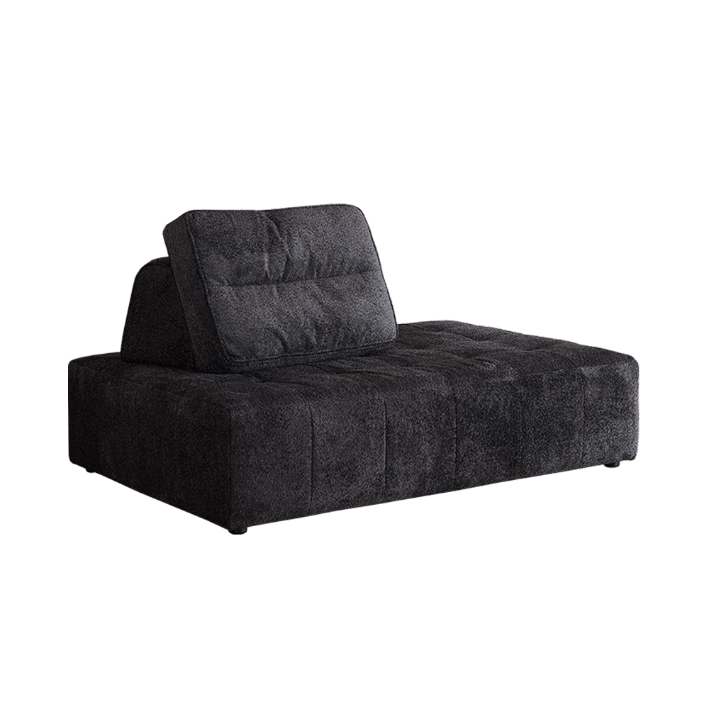 9-Layer Black Mousse Floor Modular Sofa Module C