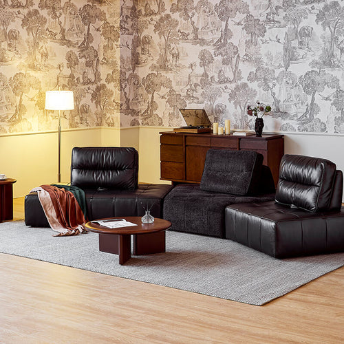 Layer Module Furniture 9-Layer Mousse Adjustable Leather Modular Sofa | gradodesign