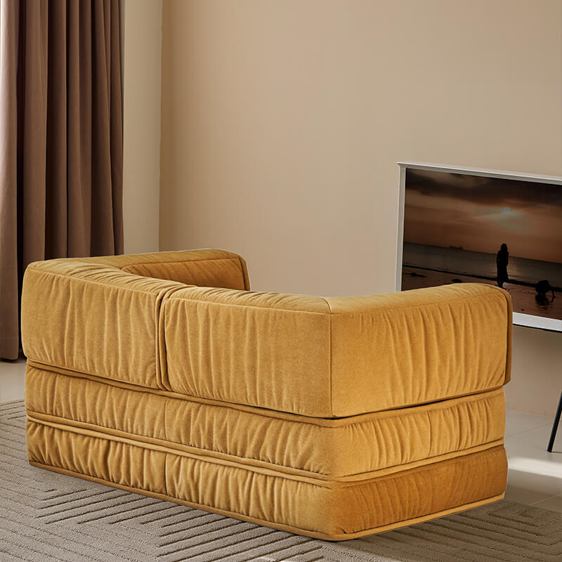 Yellow Custom Modular Floor Sofa Bed