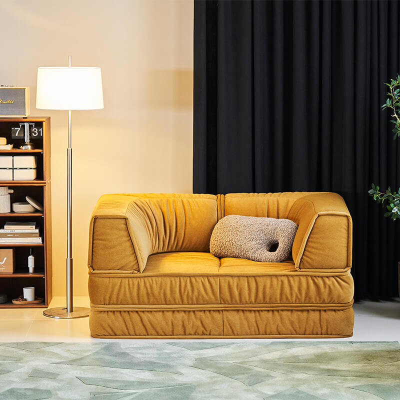 Yellow Custom Modular Floor Sofa Bed