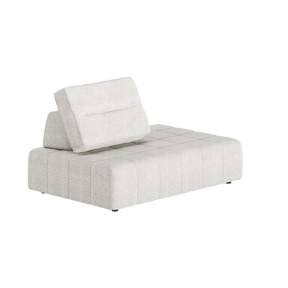 9-Layer White Mousse Floor Modular Sofa Module B
