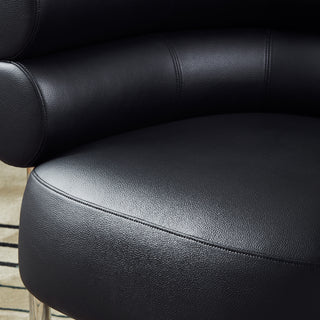 Bagel Lounge Chair - grado Baby grade environmentally friendly surface materialSkin-like shark silicone leather, wear-resistant, anti-wrinkle and cat-scratch resistant, skin-friendly, and anti-bacterial, passed the California TB-117 fire protection standard