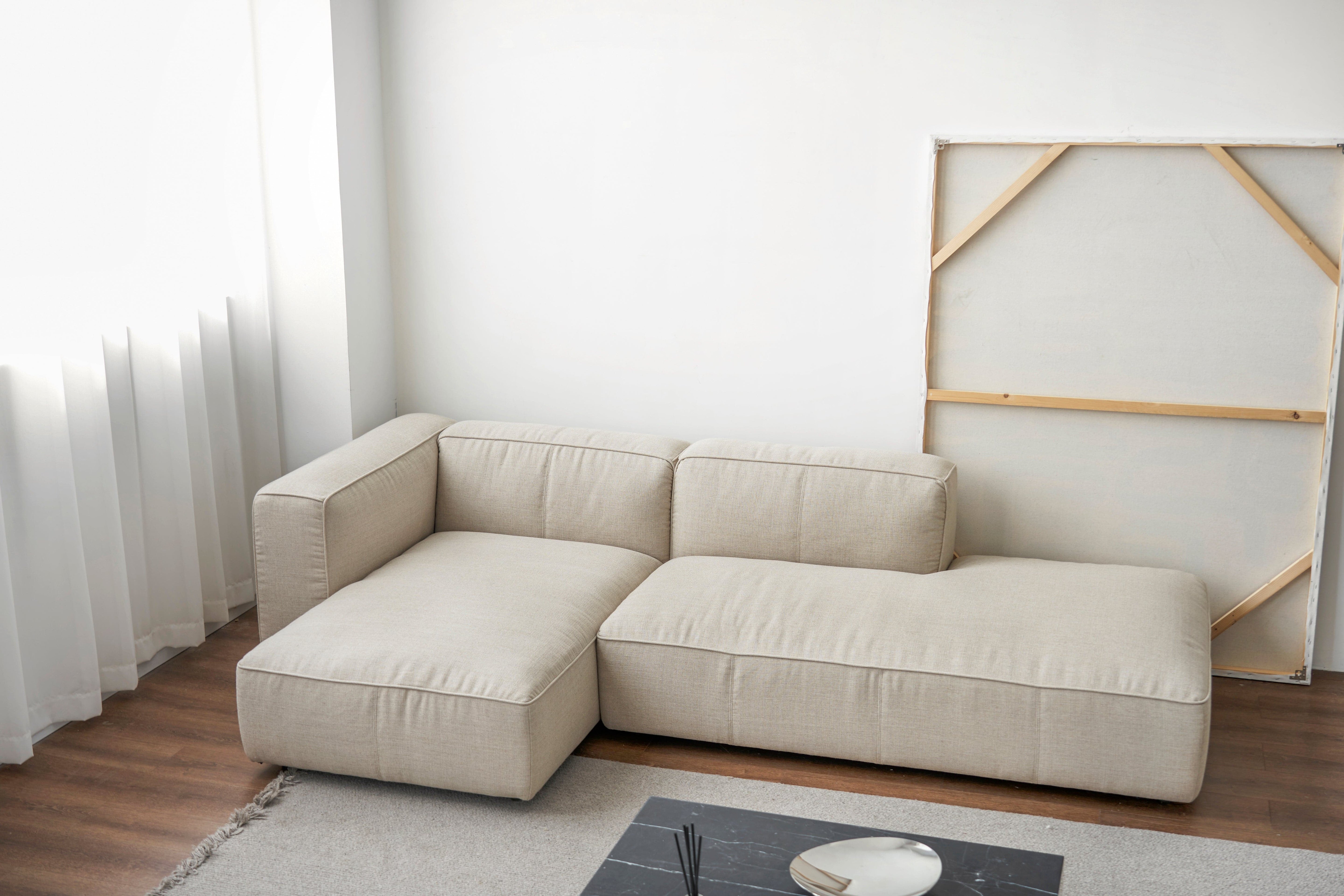 Butter Sofa Soft, L-Shaped Sectional with Chaise - grado