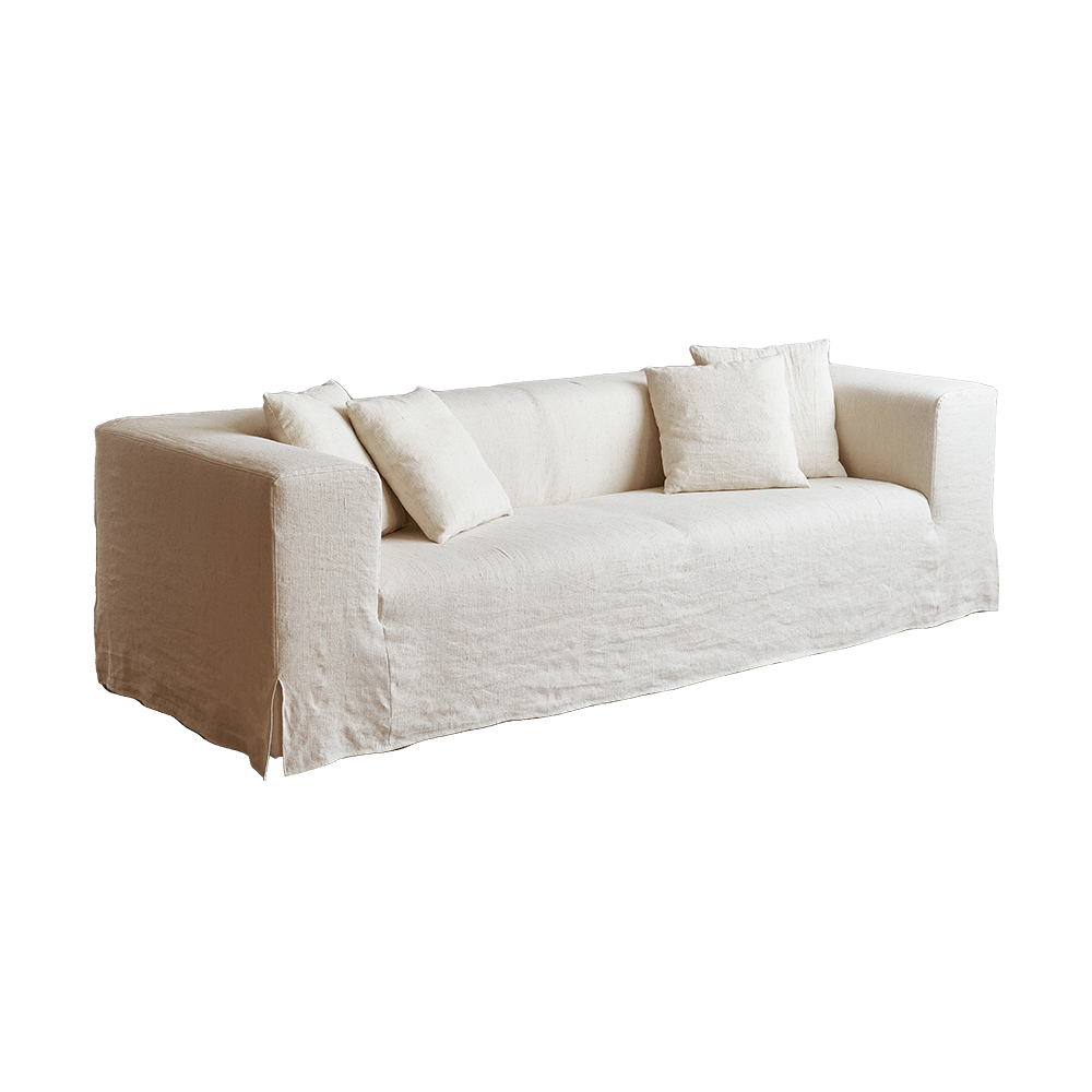 Butter Sofa Slipcovered