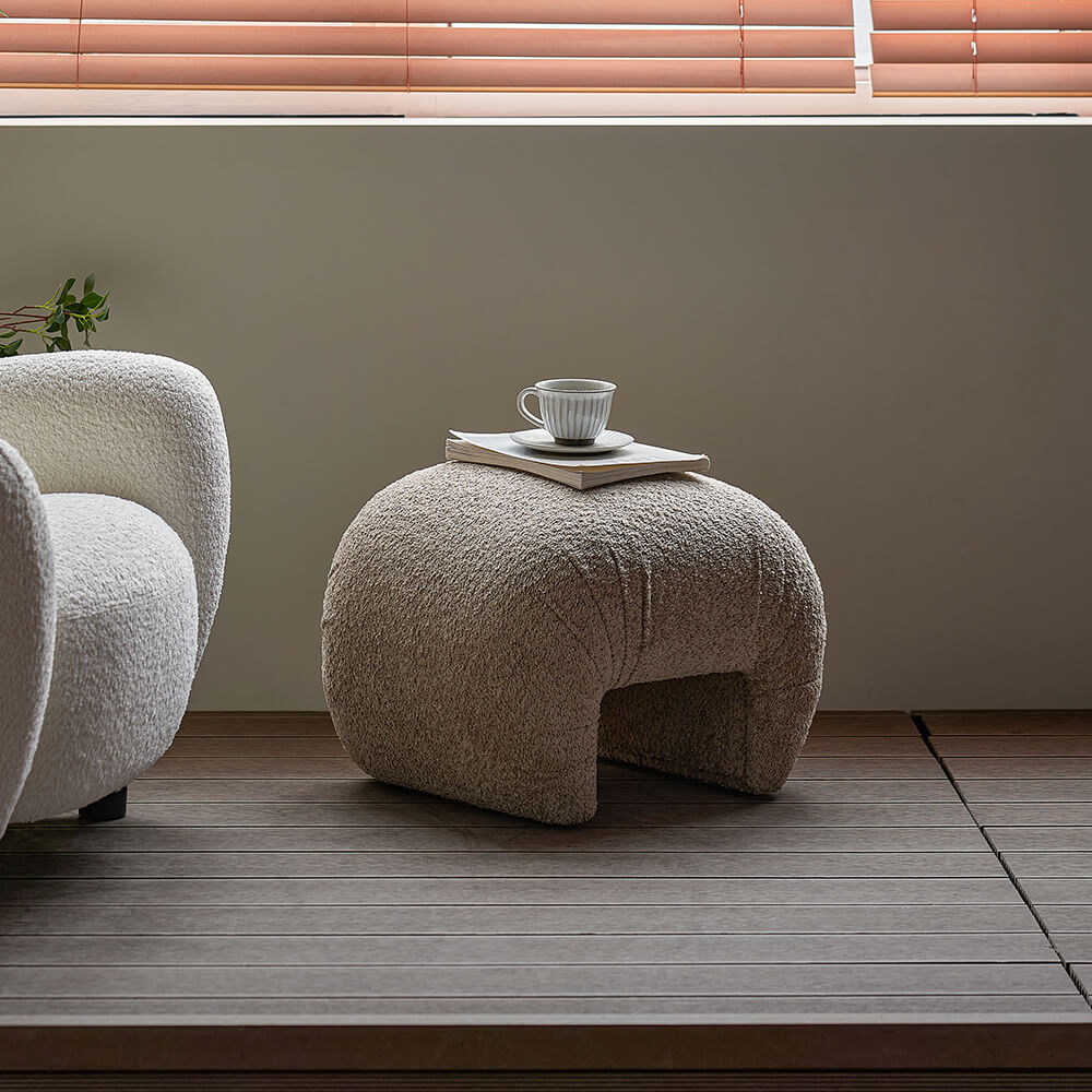 Crescent Pouf