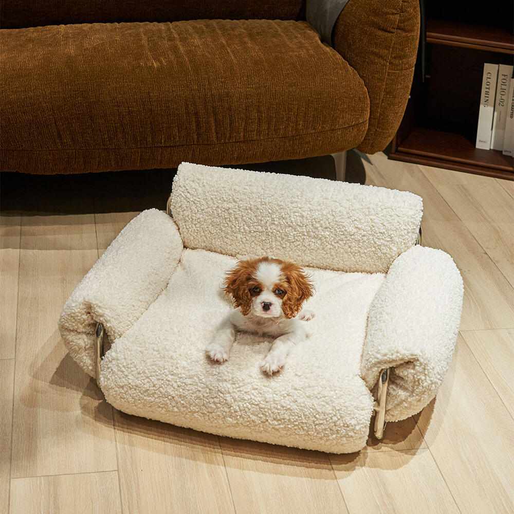 Roll Pet Bed Sofa Washable Elevated Dog Bed