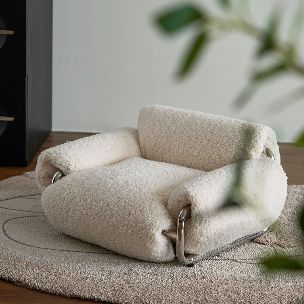 Roll Pet Bed Sofa Washable Elevated Dog Bed