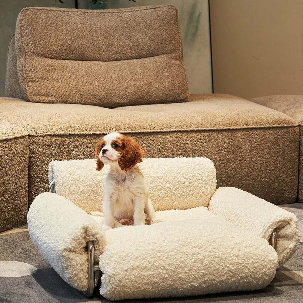 Roll Pet Bed Sofa Washable Elevated Dog Bed
