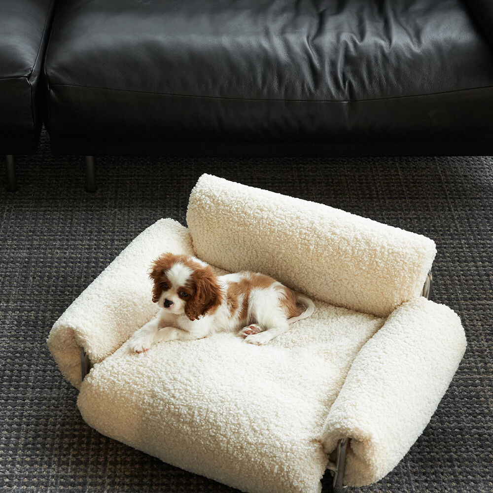 Roll Pet Bed Sofa Washable Elevated Dog Bed