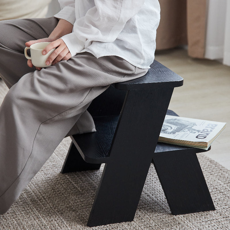 Fido Wood Stepstool 2 Step for Bedroom Kithchen