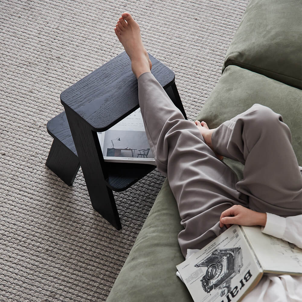 Fido Wood Stepstool 2 Step as footstool