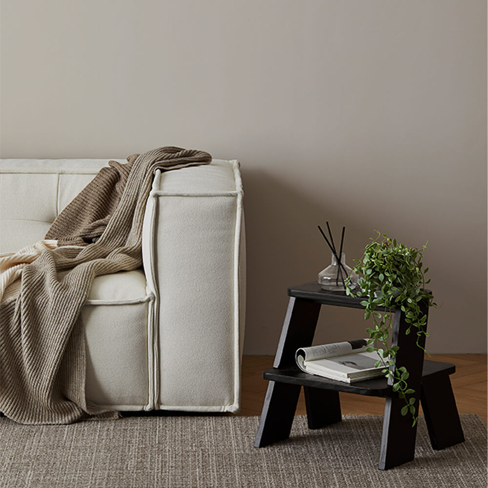 Fido Wood Stepstool 2 Step for Bedroom Kitchen