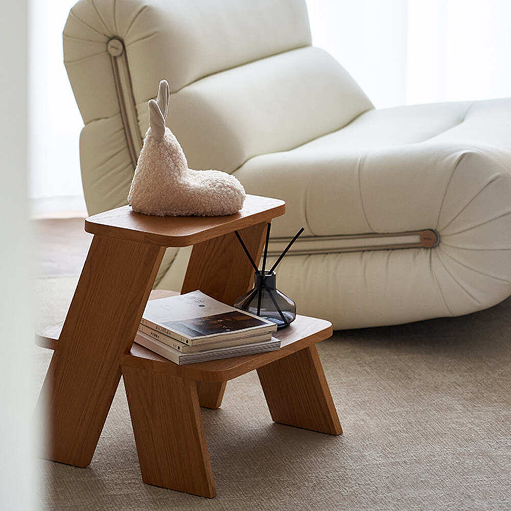 Fido Wood Stepstool 2 Step for Bedroom Kitchen