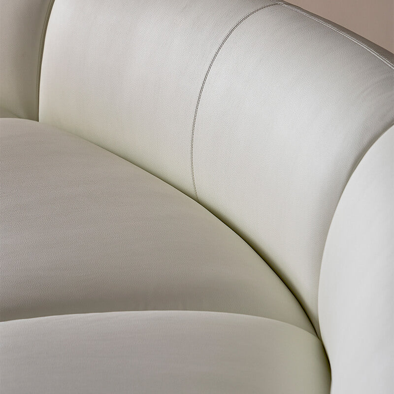 Grin Curved Leather Sofa