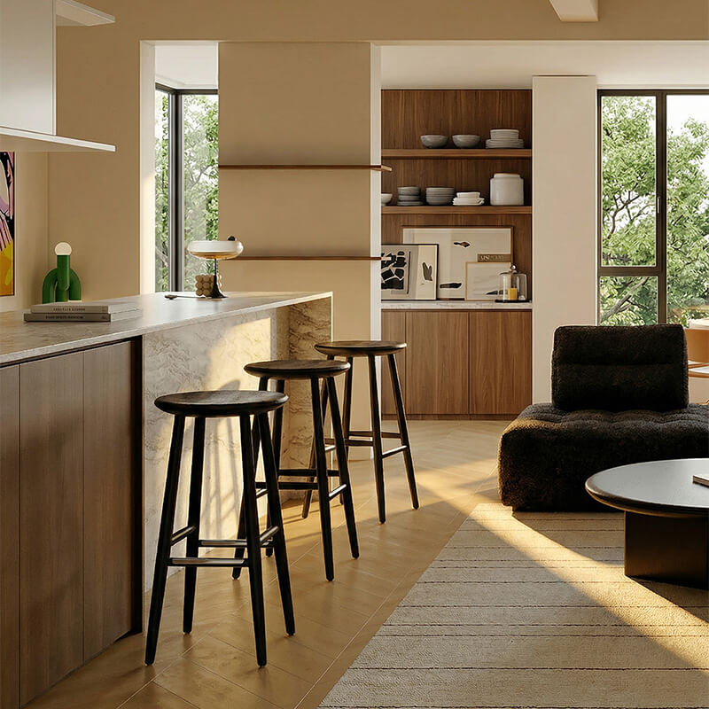 Lotus Leaf Bar Stool