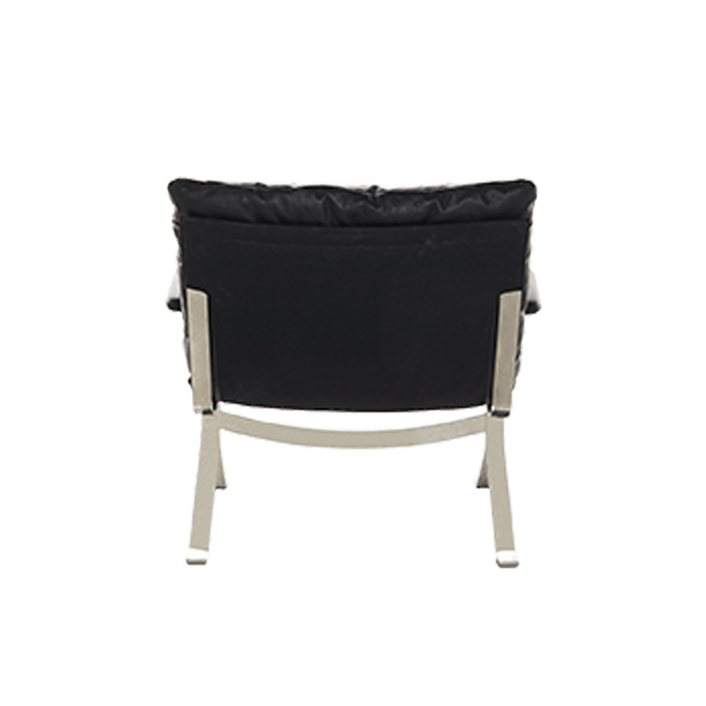 Omelette Black Lounge Modern Leather Chair