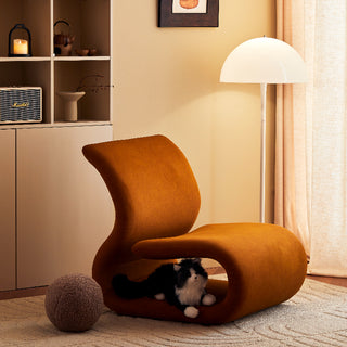 Design ConceptWhen a cat wants to snuggle up to its owner,When the chair surface is not large enough to sit with the cat,Petpal Lounge Chair can easily solve this problem,In every space we get along with,It allows pets to have their own space to nest in, move around and play at will, and look forward to getting along with their owners.This is also the origin of the name Petpal Lounge Chair.