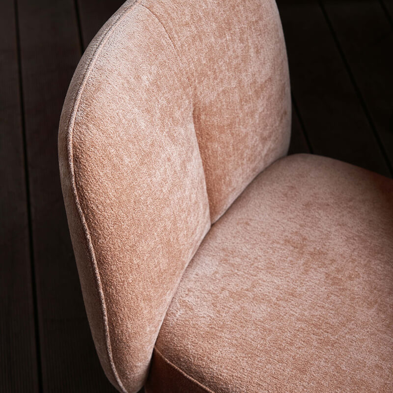 Pink Vanity Chair With Back