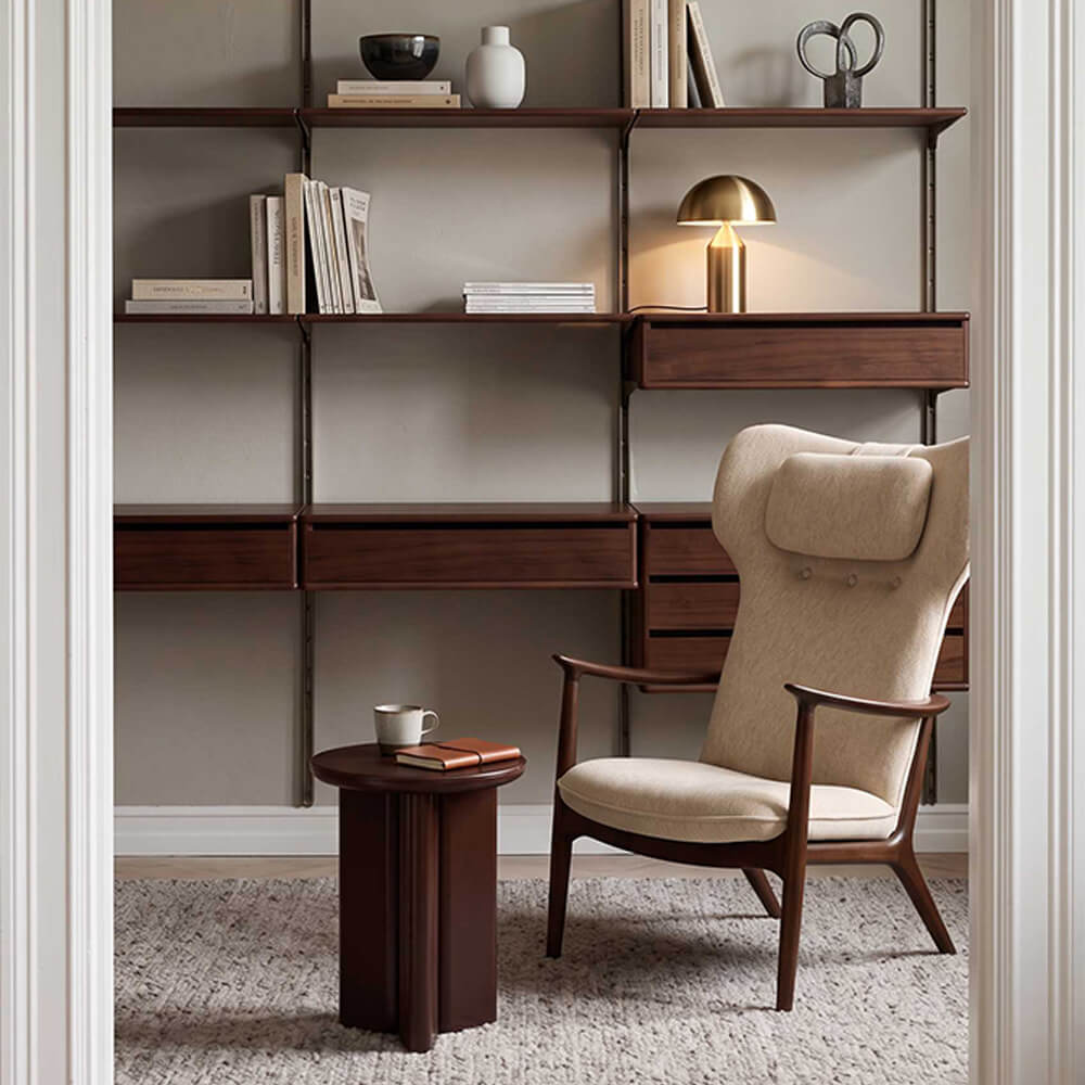 Qiyan Wing Back Lounge Chair Eastern Aesthetics Seating