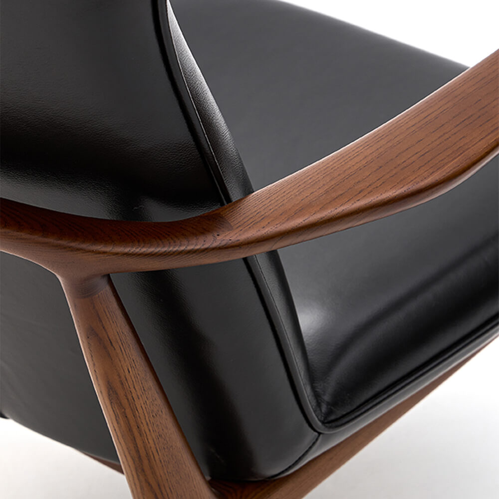 Qiyan Wing Back Lounge Chair Eastern Aesthetics Seating